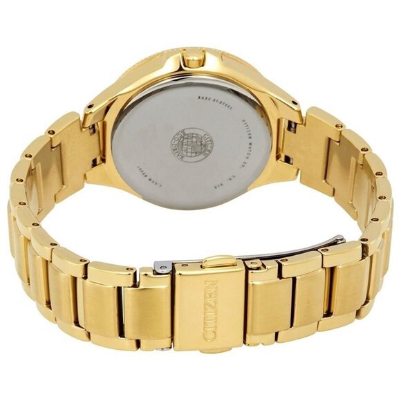 NWT Authentic Citizen Silhouette Crystal Silver Dial Gold-tone Men's Watch - Picture 3 of 3